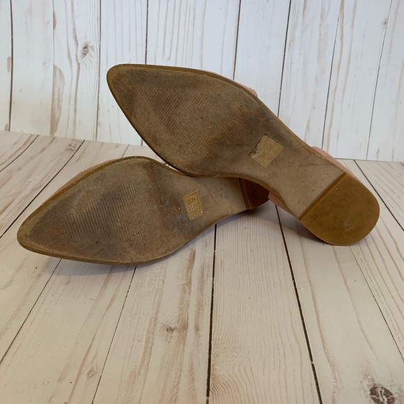 Blush Arielle d’Orsay Madewell flats Sz 7.5 - Picture 3 of 5